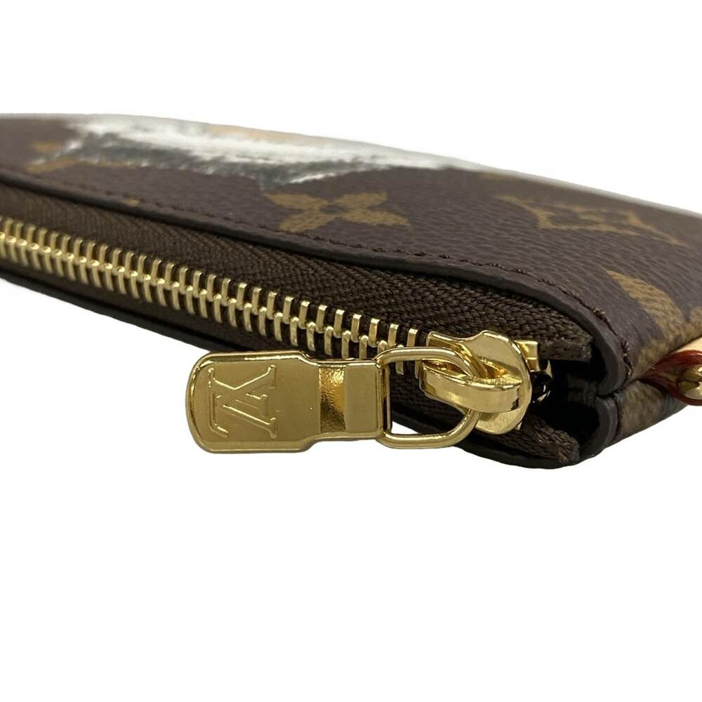 Louis Vuitton Phone Holder Accessory Case M25919 Monogram Canvas Cowhide - Picture 9 of 10
